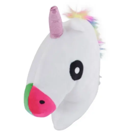 Emoji Cushion - Unicorn Multi-Coloured Angle